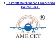 Aircraft Maintenance Engineering Cost Info