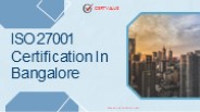 ISO 27001 Certification in Bangalore