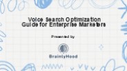 Voice Search Optimization Guide for Enterprises in 2025