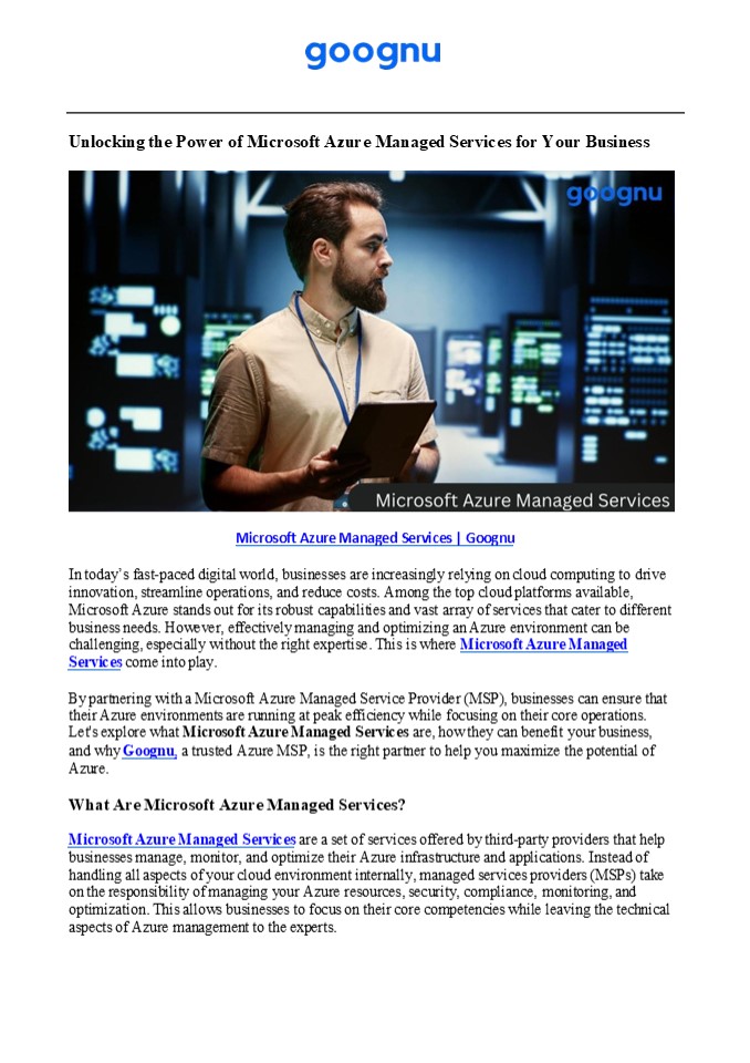 Microsoft Azure Managed Services | Goognu (1)