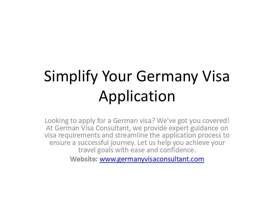 Simplify Your Germany Visa Application