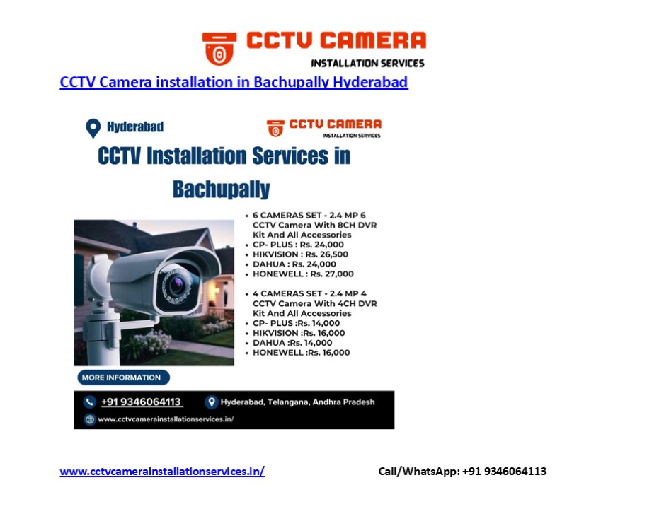 PPT – CCTV Installation Services in Bachupally Hyd PowerPoint ...