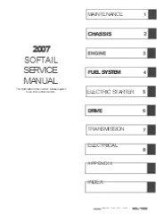 2007 Harley Davidson Softail Service Repair Manual Instant Download