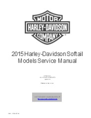 2015 Harley Davidson Softail Service Repair Manual Instant Download
