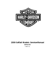 2009 Harley Davidson Softail Service Repair Manual Instant Download