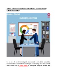 Addon Global: Empowering Businesses Through Human Capital Innovation