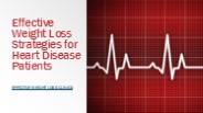 Effective Weight Loss Strategies for Heart Disease Patients
