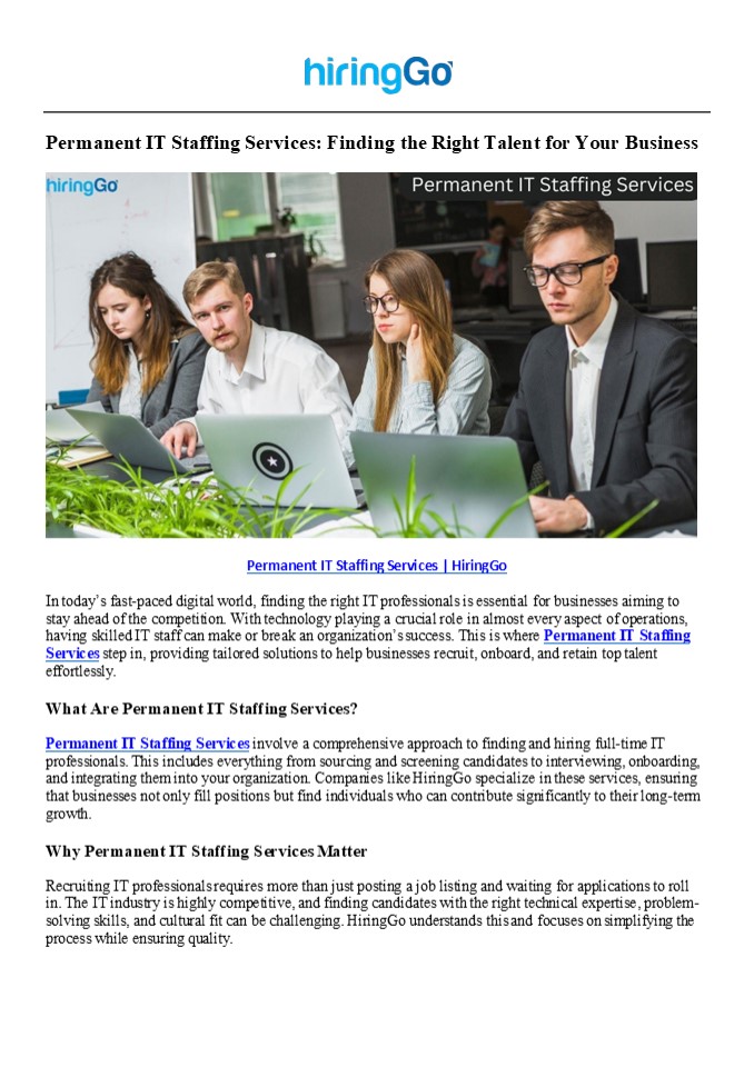Permanent IT Staffing Services | HiringGo (1)