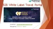 B2B White Label Travel Portal