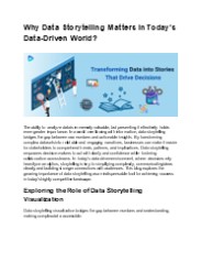 The Science Behind Effective Data Storytelling