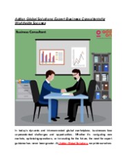 Addon Global Solutions: Expert Business Consultants for Worldwide Success