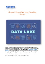 Data Lake Consulting Services - Goognu
