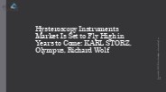 Hysteroscopy Instruments Market