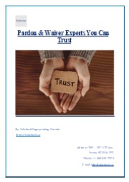 Pardon & Waiver Experts You Can Trust
