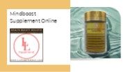 Mindboost Supplement Online