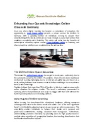 Enhancing Your Quranic Knowledge: Online Classes in Germany