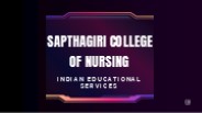 Sapthagiri College of Nursing