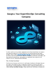 Goognu: Your Expert DevOps Consulting Company