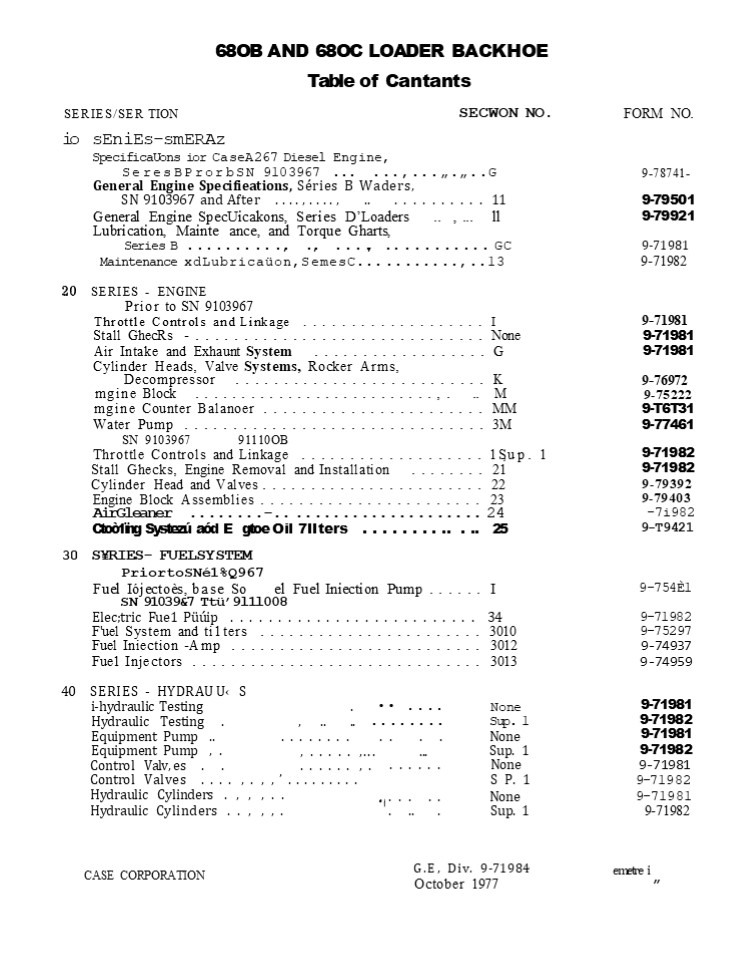CASE 680C Loader Backhoe Service Repair Manual Instant Download