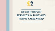 Get Geyser Repair services in pune