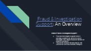 LDM Global's Fraud Investigation Approach