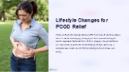 Lifestyle Changes for PCOD Relief