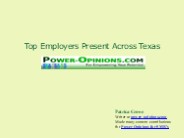 Top Employers Present Across Texas