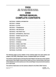 CASE IH DX60 Tractor Service Repair Manual Instant Download