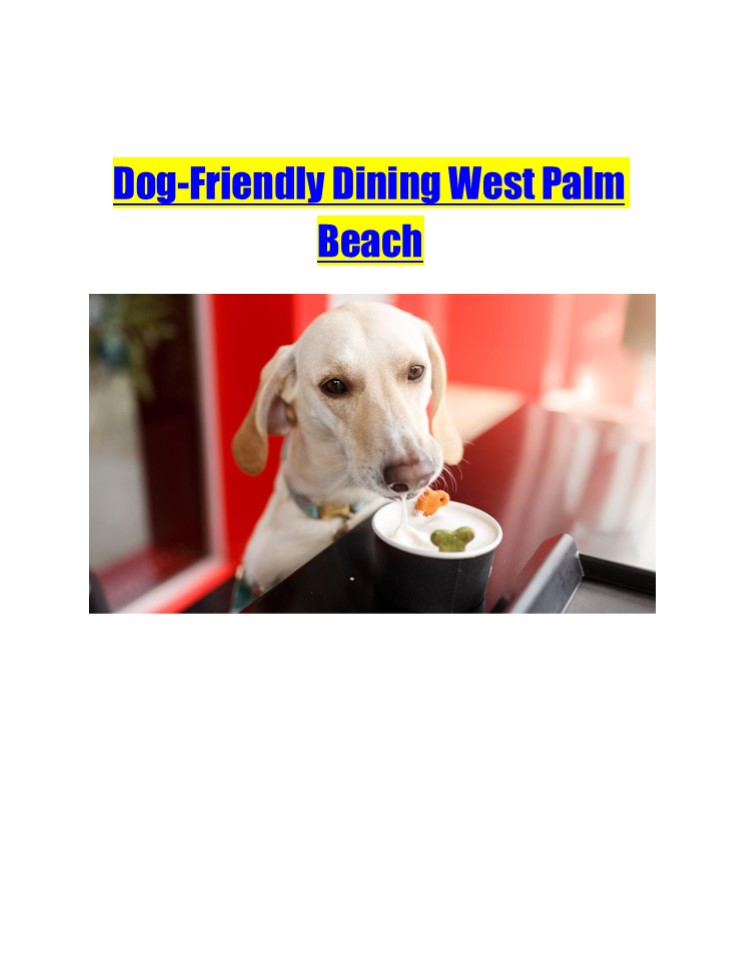 Dog-Friendly Dining West Palm Beach
