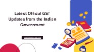 Latest Official GST Updates from the Indian Government