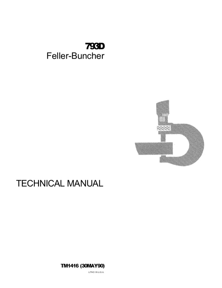 JOHN DEERE 793D FELLER-BUNCHER Service Repair Manual Instant Download