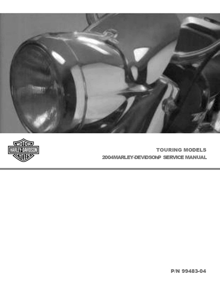 2004 Harley Davidson Touring Service Repair Manual Instant Download