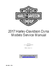 2017 Harley Davidson Dyna Service Repair Manual Instant Download