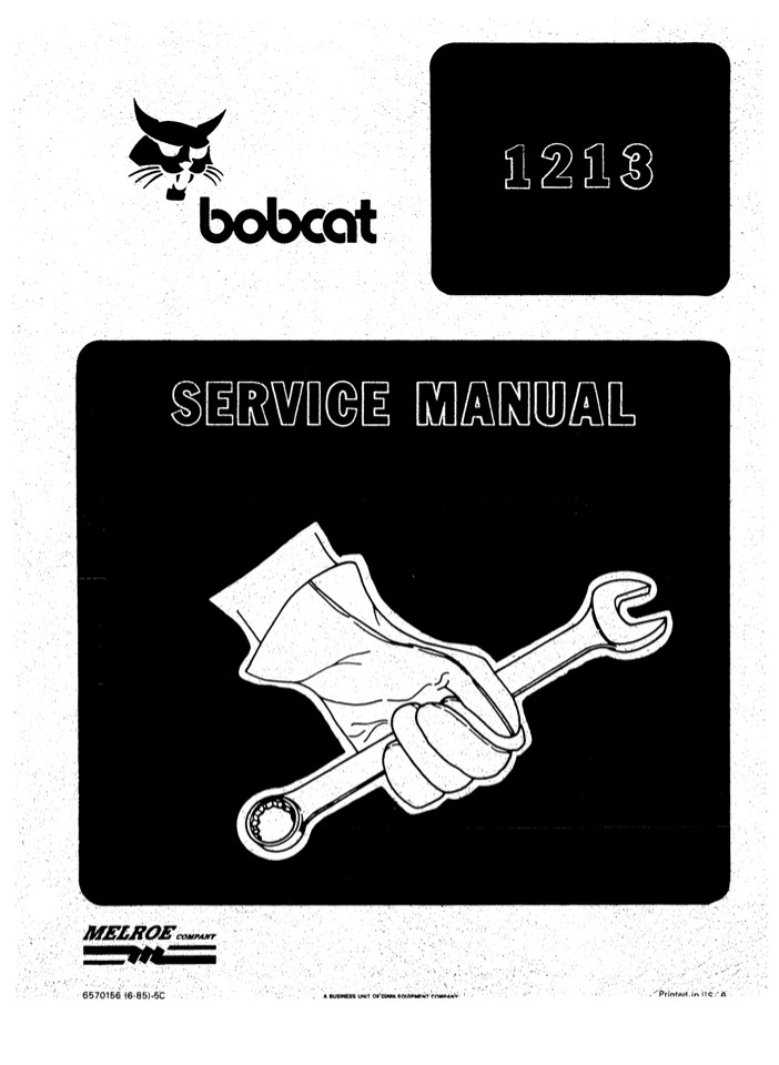 BOBCAT 1213 FELLER BUNCHER Service Repair Manual Instant Download
