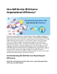 How Self-Service BI Tools Are Revolutionizing Data Analysis