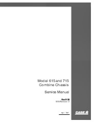 CASE IH Model 615 and 715 Combine Chassis Service Repair Manual Instant Download (Part Number GSS-1430)