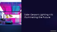 Off grid solar LED carport light kits