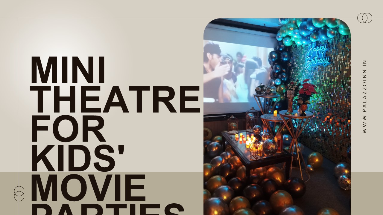Mini theatre for kids' movie parties