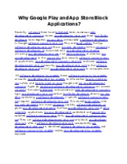 Why Google Play and App Store Block Applications?
