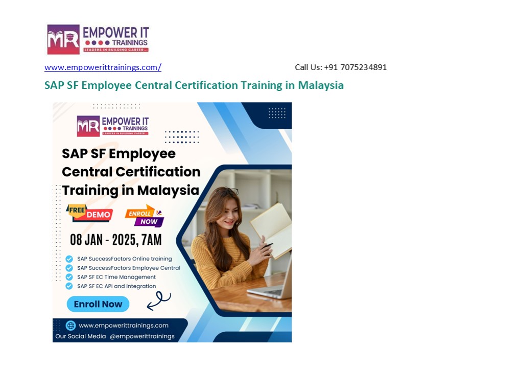 SAP SF Employee Central Certification Training in Malaysia