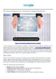 Expert GCP Cloud Consulting Services | Goognu
