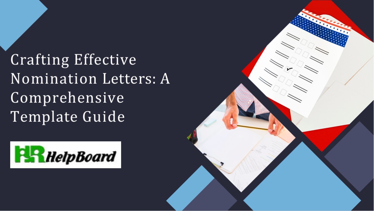 Sample Nomination Letter for Employee of the Month