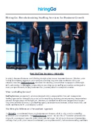 Best Staffing Services – HiringGo