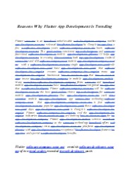 Reasons Why Flutter App Development is Trending (1)