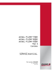 CASE IH AXIAL-FLOW 7230 Tier 4 Combine Service Repair Manual Instant Download