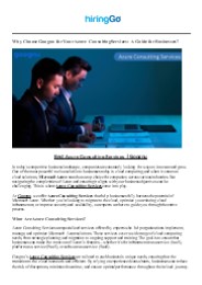 Best Azure Consulting Services | Goognu