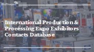 IPPE Exhibitor List