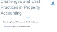 Challenges and Best Practices in Property Accounting