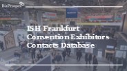 ISH Frankfurt Exhibitor List