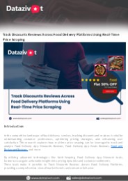 Track Discounts Reviews Across Food Delivery Platforms